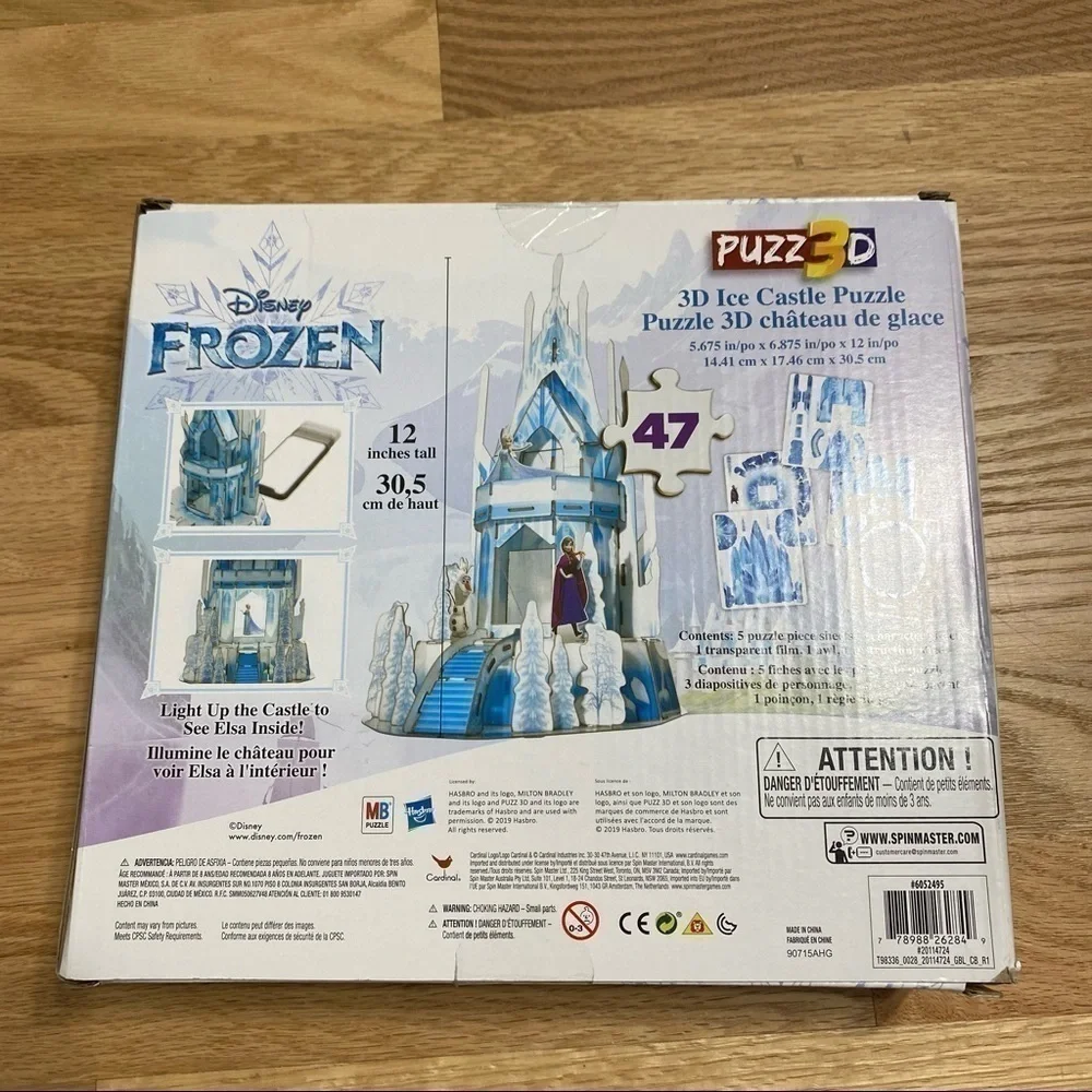 Frozen 3D Ice Castle Puzzle NWT Disney 12” Tall Kids Toy